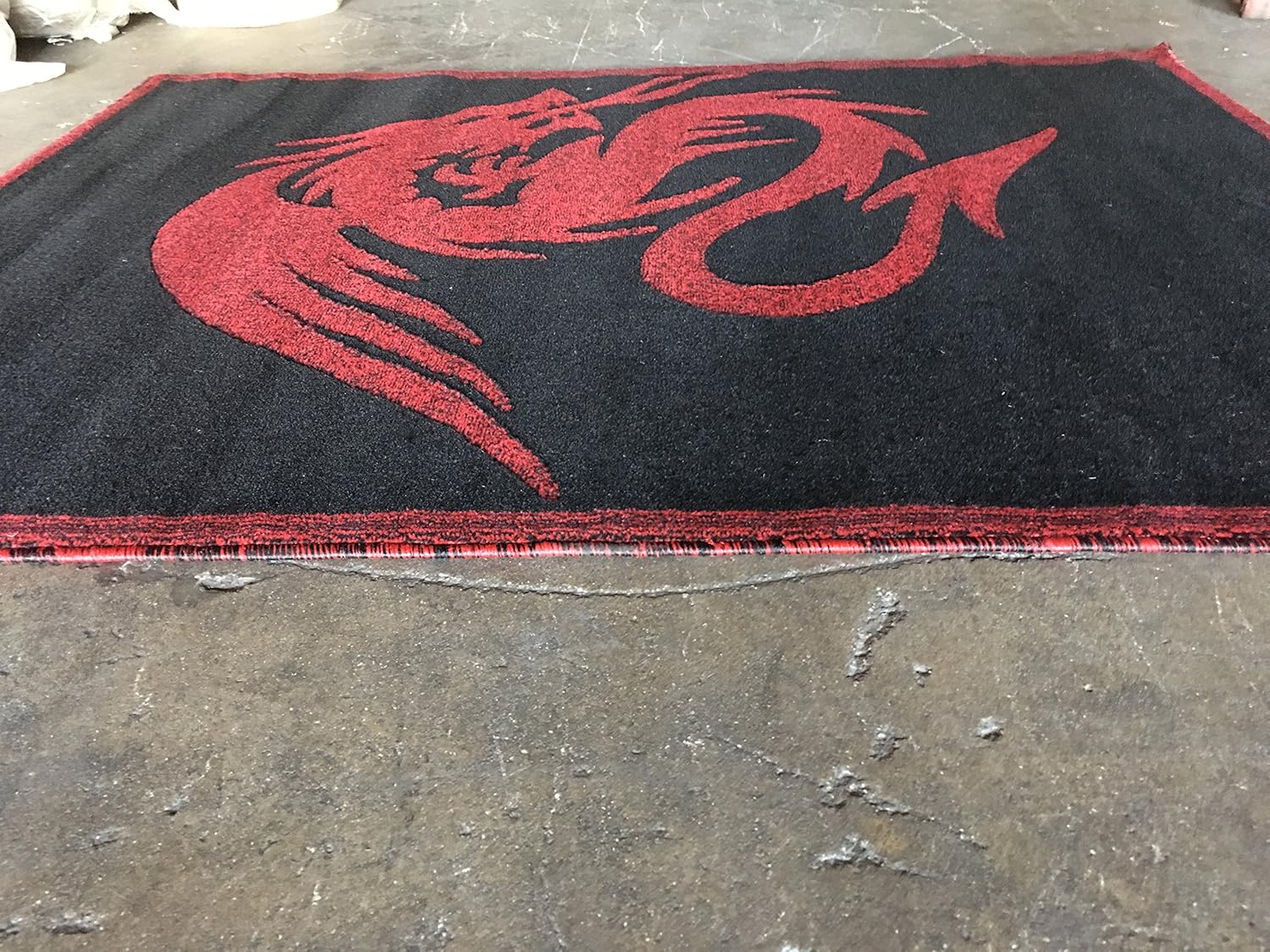 Dragon Area Rug Design 133 (5 feet 2 inches X 7 feet 3 inches ...