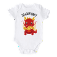 thumbnail image 1 of Dragon Baby Lunar New Year Cute Baby Bodysuit Shirt Premium Custom Clothes Unisex Baby Gift for Mom Newborn 0-3m White, 1 of 2