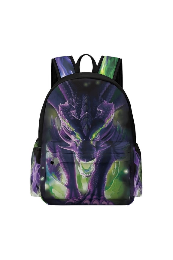 Dragon Backpack 17 Inch Dragon Schoolbag Travel Cartoon Backpacks