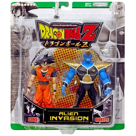 Dragon Ball Alien Invasion Goku vs. Burter Action Figure 2-Pack (Green Package)