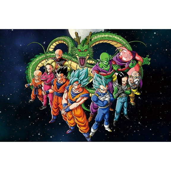 Dragon-Ball Anime Cartoon Themed Background Banner, Suitable For A Variety Of Party And Event Decorations (5x3ft)