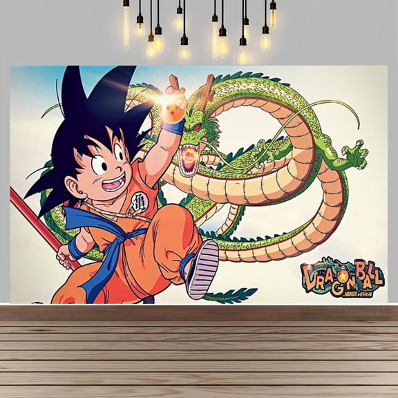 Dragon-Ball Anime Cartoon Themed Background Banner, Suitable For A Variety Of Party And Event Decorations (5x3ft)
