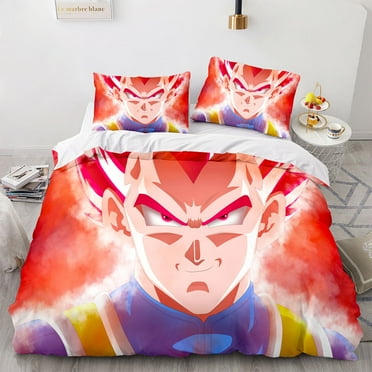 Dragon_Ball Bedding Set 3 Pieces Duvet Cover Set Soft and Breathable Comforter Cover Zipper