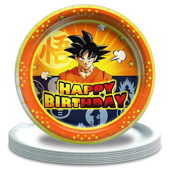 Dragon Ball Birthday Plates Disposable Dinnerware Party Supplies Decorations Tableware