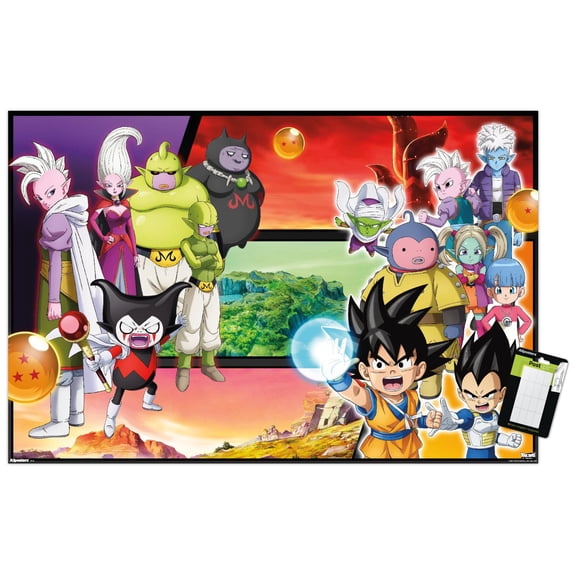 Dragon Ball: Daima (2024) - Villains and Heroes Wall Poster, 22.375" x 34"