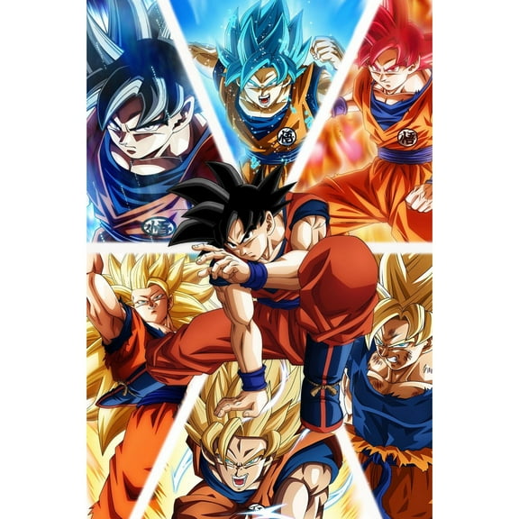 Dragon Ball Diamond Painting Set (for Adults) 5D DIY Anime Diamond Art Set (for Beginners) Round Full Diamond Diamond Painting Gem Art Crafts (Home Wall Decoration Gift)