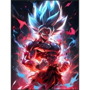 Dragon Ball Diamond Painting Set (for Adults) 5D DIY Anime Diamond Art Set (for Beginners) Round Full Diamond Diamond Painting Gem Art Crafts (Home Wall Decoration Gift)