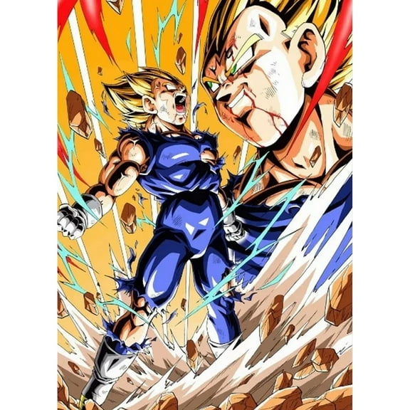 Dragon Ball Diamond Painting Set (for Adults) 5D DIY Anime Diamond Art Set (for Beginners) Round Full Diamond Diamond Painting Gem Art Crafts (Home Wall Decoration Gift)