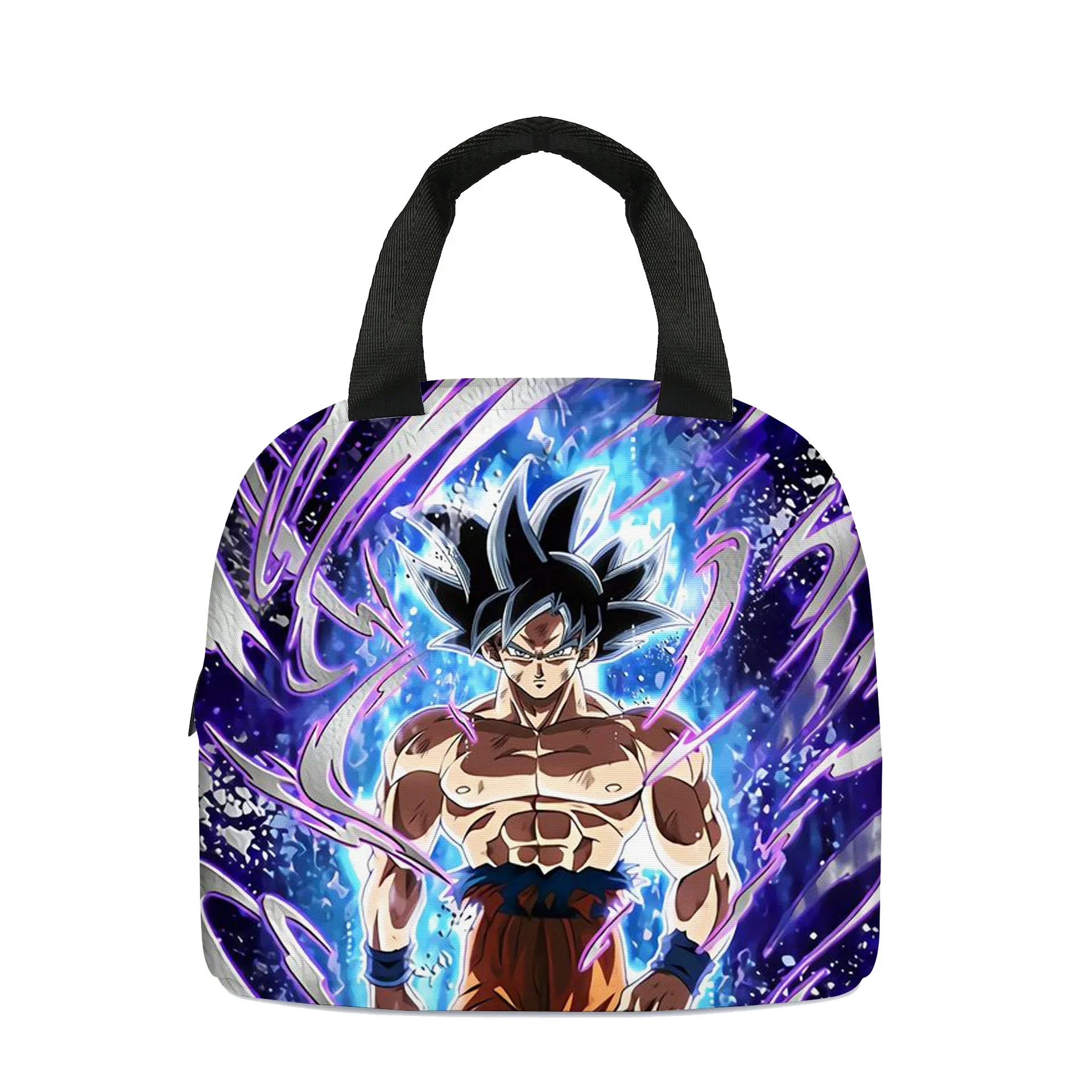Dragon Ball Goku Lunch Bag Handle Insulation Cooler Bag for Women Kid