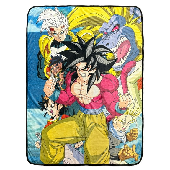 Dragon Ball Gt Blanket Super Saiyan 4 Baby Pan Uub Fleece Throw 45" X 60"