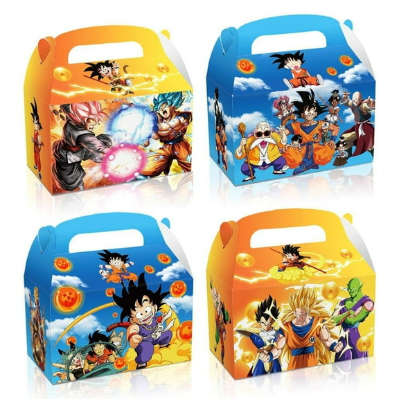 Dragon Ball Party Boxes,24pcs Dragon Ball Paper Box/Dragon Ball Treat Boxes/Dragon Ball Goodie Boxes, Dragon Ball Candy Boxes for Dragon Ball Birthday Decorations 6.2 x 3.7 x 3.7 Inches