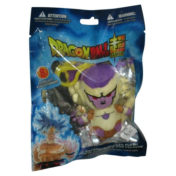 Dragon Ball Super Backpack Hanger Golden Frieza Plush Toy w/ Clip Keychain