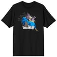 thumbnail image 1 of Dragon Ball Super Beerus Crew Neck Short Sleeve Men's Black T-shirt-3XL, 1 of 7