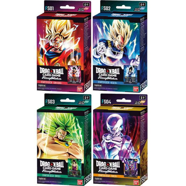 Dragon Ball Super Fusion World Frieza, Broly, Vegeta & Son Goku