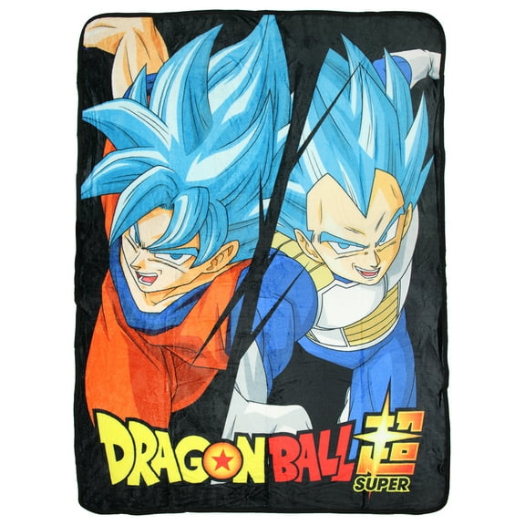 Dragon Ball Super Goku Saiyan Blue God Soft And Plush Fleece Throw Blanket