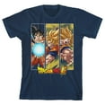 thumbnail image 1 of Dragon Ball Super Goku Saiyan Transformation Youth Navy T-shirt, 1 of 3