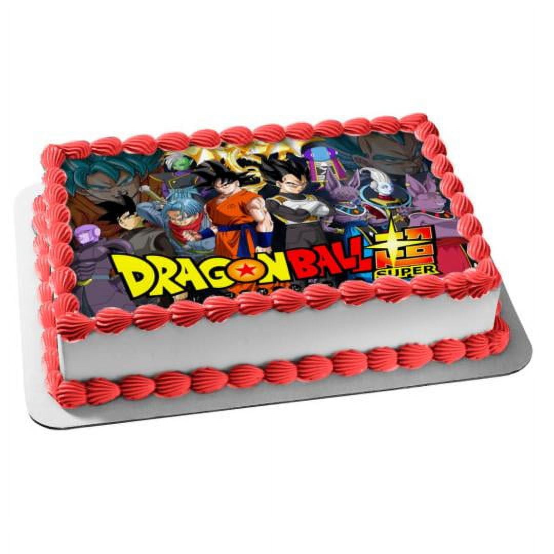 Goku Super Saiyan 3 Dragon Ball Edible Cake Topper Image ABPID00039 