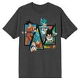 thumbnail image 1 of Dragon Ball Super Goku and Vegeta Character Art Men's Charcoal Heather T-shirt-XL, 1 of 4