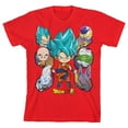 thumbnail image 1 of Dragon Ball Super Group Character Art Boy's Red T-shirt-M, 1 of 7