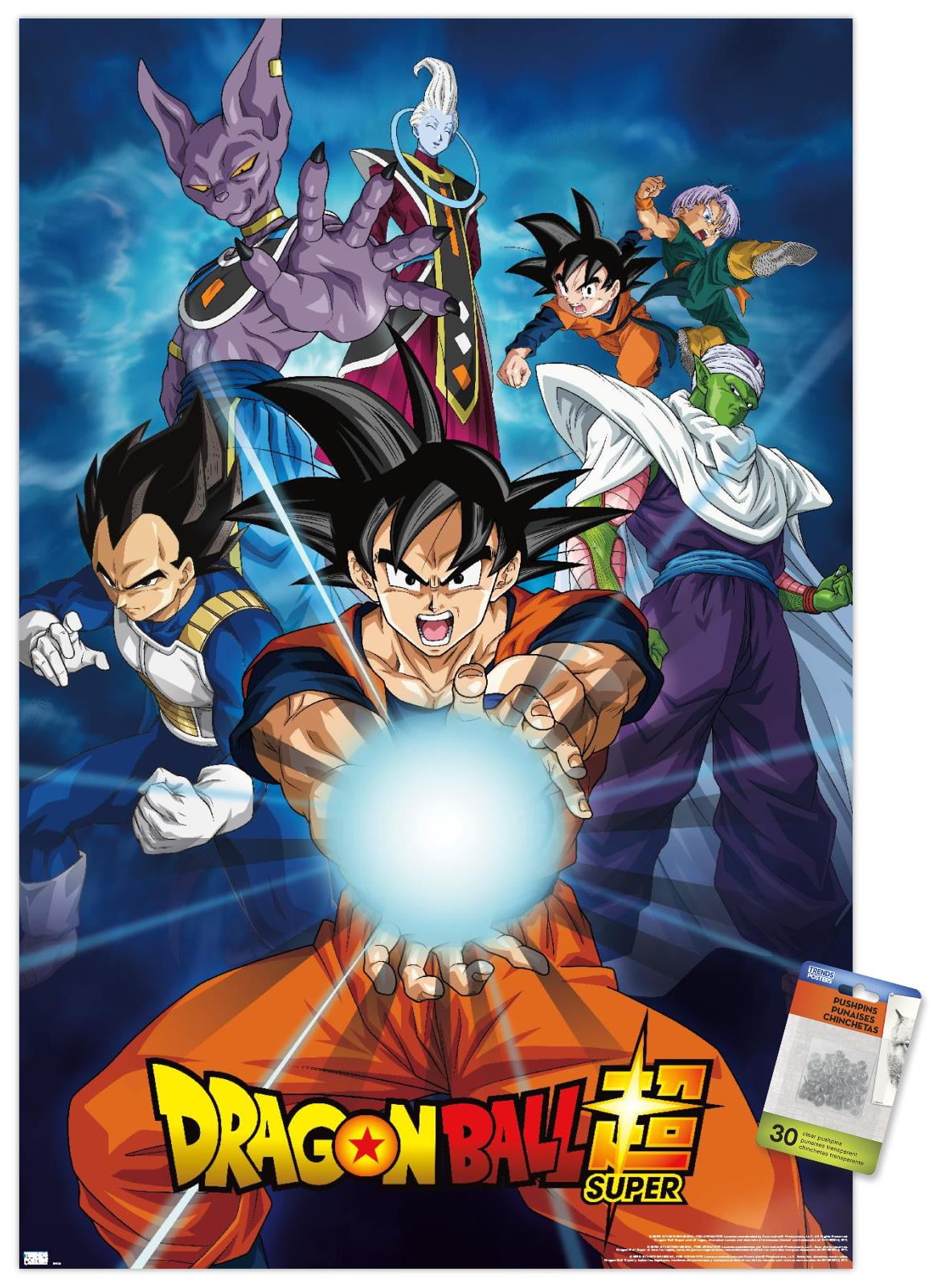 Dragon Ball Super - Groups Wall Poster with Pushpins, 22.375 x 34