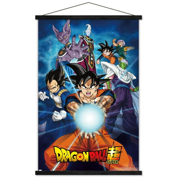 Dragon Ball Super - Groups Wall Poster with Wooden Magnetic Frame, 22.375" x 34"