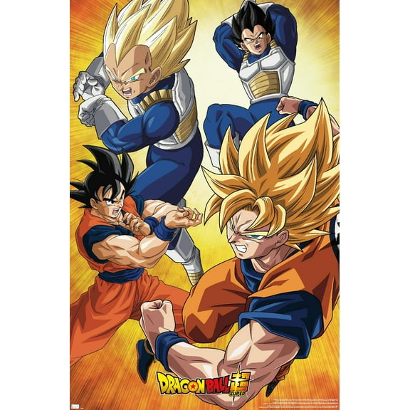 Dragon Ball Super - Orange Wall Poster, 22.375" x 34"