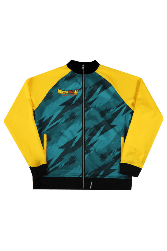 Dragon Ball Super: Super Hero Group Key Art Long Sleeve Yellow Track Jacket-XXL