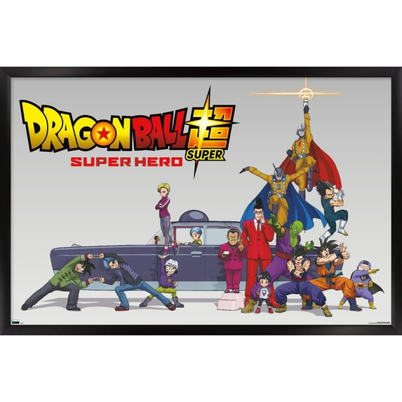 Dragon Ball Super: Super Hero - Key Art Wall Poster, 22.375" x 34" Framed