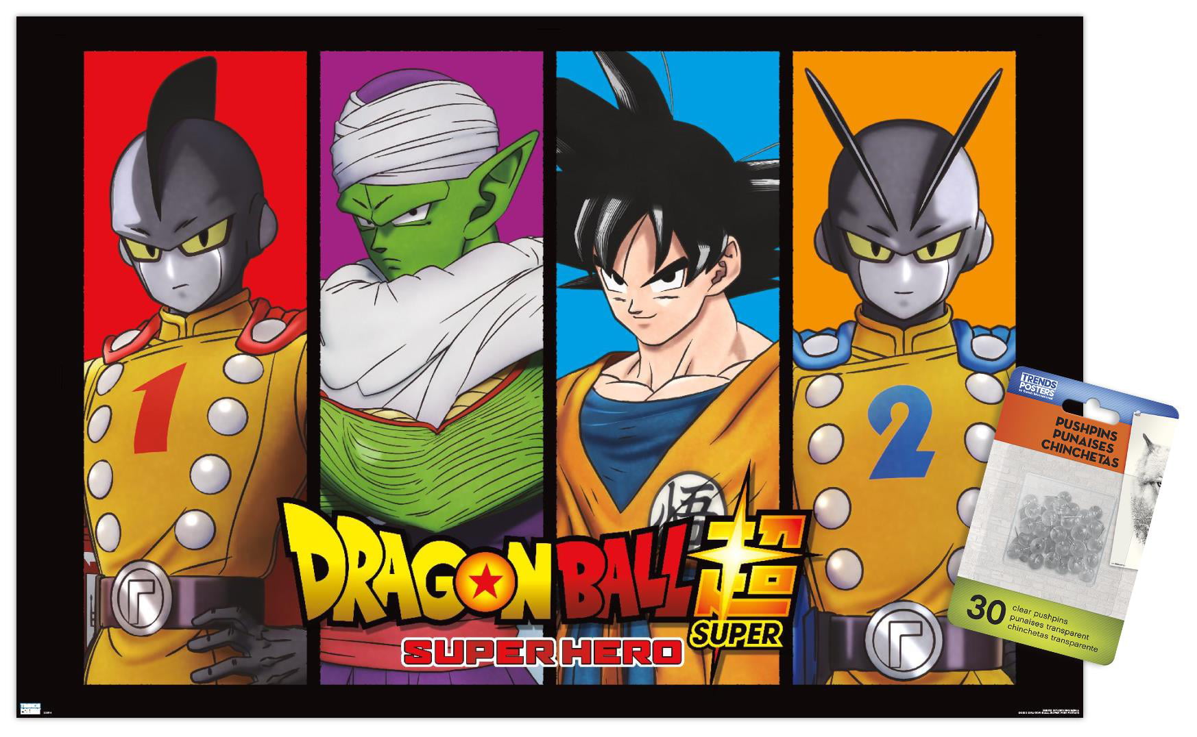 Dragon Ball Super: Super Hero - Panels Wall Poster, 14.725 x