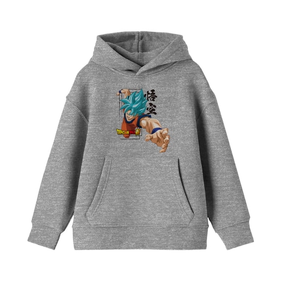 Dragon Ball Super Super Saiyan God Attack Mode Boy's Athletic Heather Sweatshirt-Small