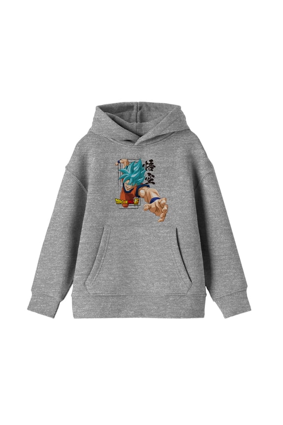 Dragon Ball Super Super Saiyan God Attack Mode Boy's Athletic Heather Sweatshirt-Small