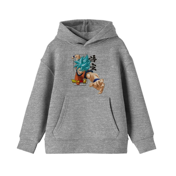 Dragon Ball Super Super Saiyan God Attack Mode Boy's Athletic Heather Sweatshirt-XL