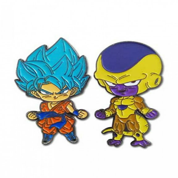 Dragon Ball Super Super Saiyan Goku  and  Golden Frieza Enamel Pin 2-Pack