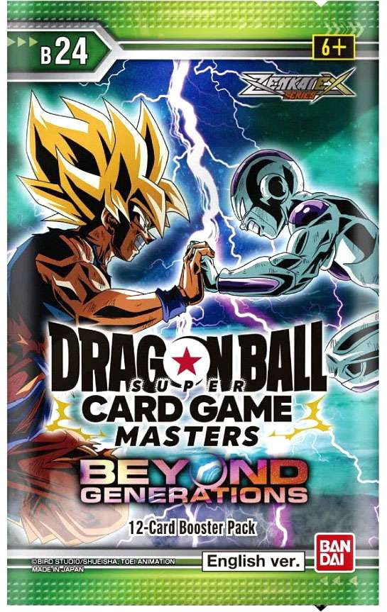 Dragon Ball Super Trading Card Game Zenkai EX Series 7 Beyond Generations Booster Pack (12 Cards