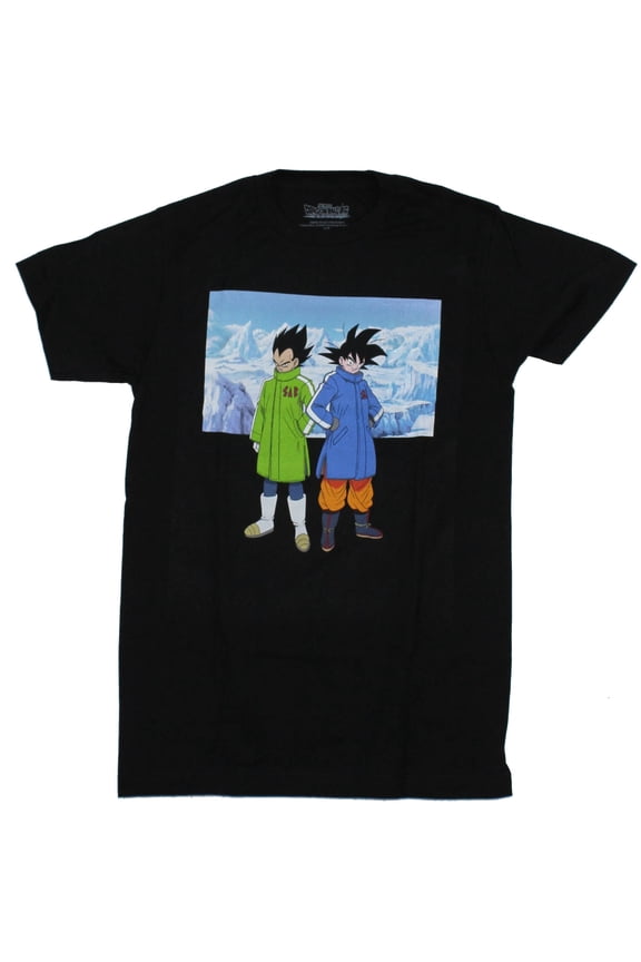 Dragon Ball Super Z Mens T-Shirt - Broly Goku Vegeta Snow Gear Shirt (X-Small)