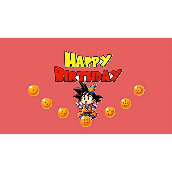 Dragon Ball Theme Party Banner 71*43 inches
