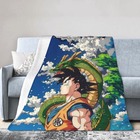Dragon Ball Throw Blanket Kids Plush Blanket Ultra-Soft Micro Flannel Fleece Blanket for Bedding Sofa Travel 60"x80"