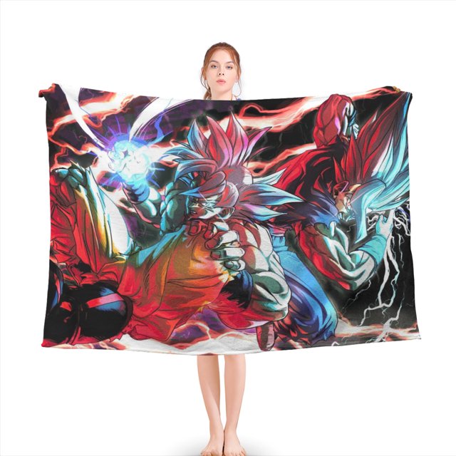Dragon Ball Throw Blanket Super Soft Warm Blankets Use in Bed, Living