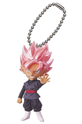 Dragon Ball UDM Mini Mascot Collection Super Saiyan Rose Keychain (No Packaging)
