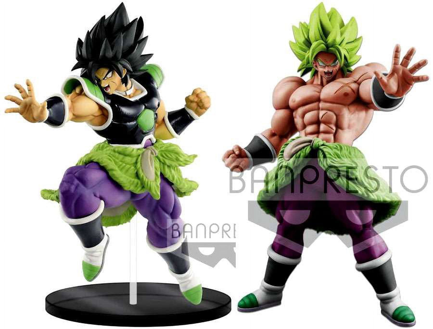 Kit 2 Bonecos Goku - Vegeta Super Saiyan + Broly Super Sayaj - R$ 106,9