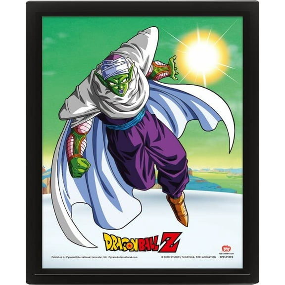 Dragon Ball Z 3D Lenticular Poster Framed (Piccolo Design) 29 cm x 24 cm Official M (Paperback)