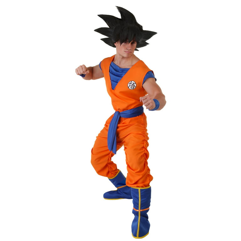 Gojoy shop-Dragon Ball warrior Z Goku costume and wig for boy carnival, 4  different sizes
