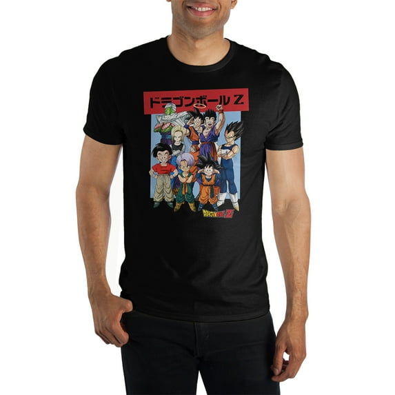 Dragon Ball Z Anime Cartoon Mens Black Graphic Tee-3XL