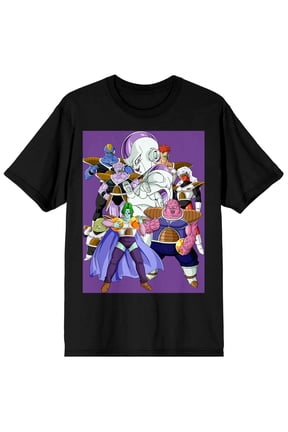 Dragon Ball Z Anime Frieza and Disciples Characters Black Shirt-5XL
