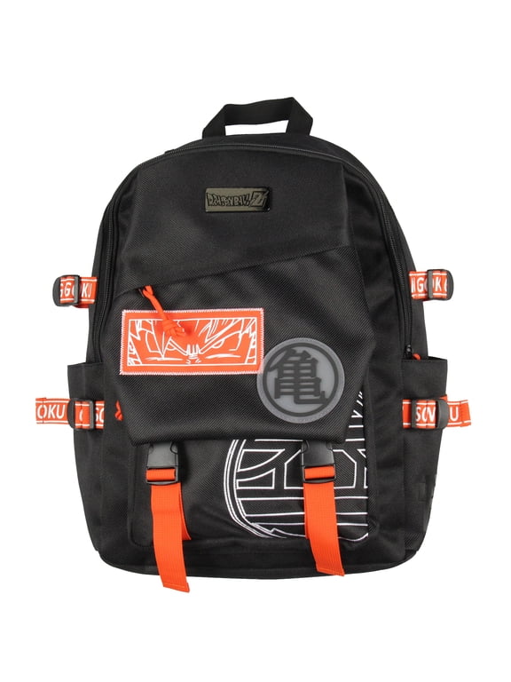 Anime King Kai and Hermit Turtle Kanji Travel School Backpack With Padded Tech Pocket For Women For Men