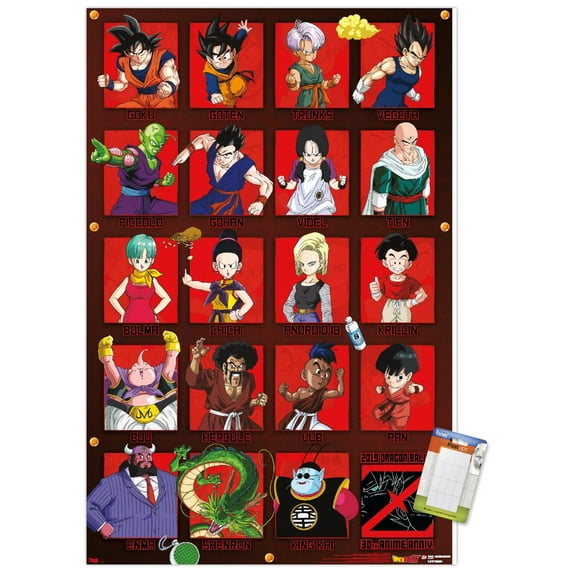 Dragon Ball Z - Anniversary Wall Poster, 22.375" x 34"