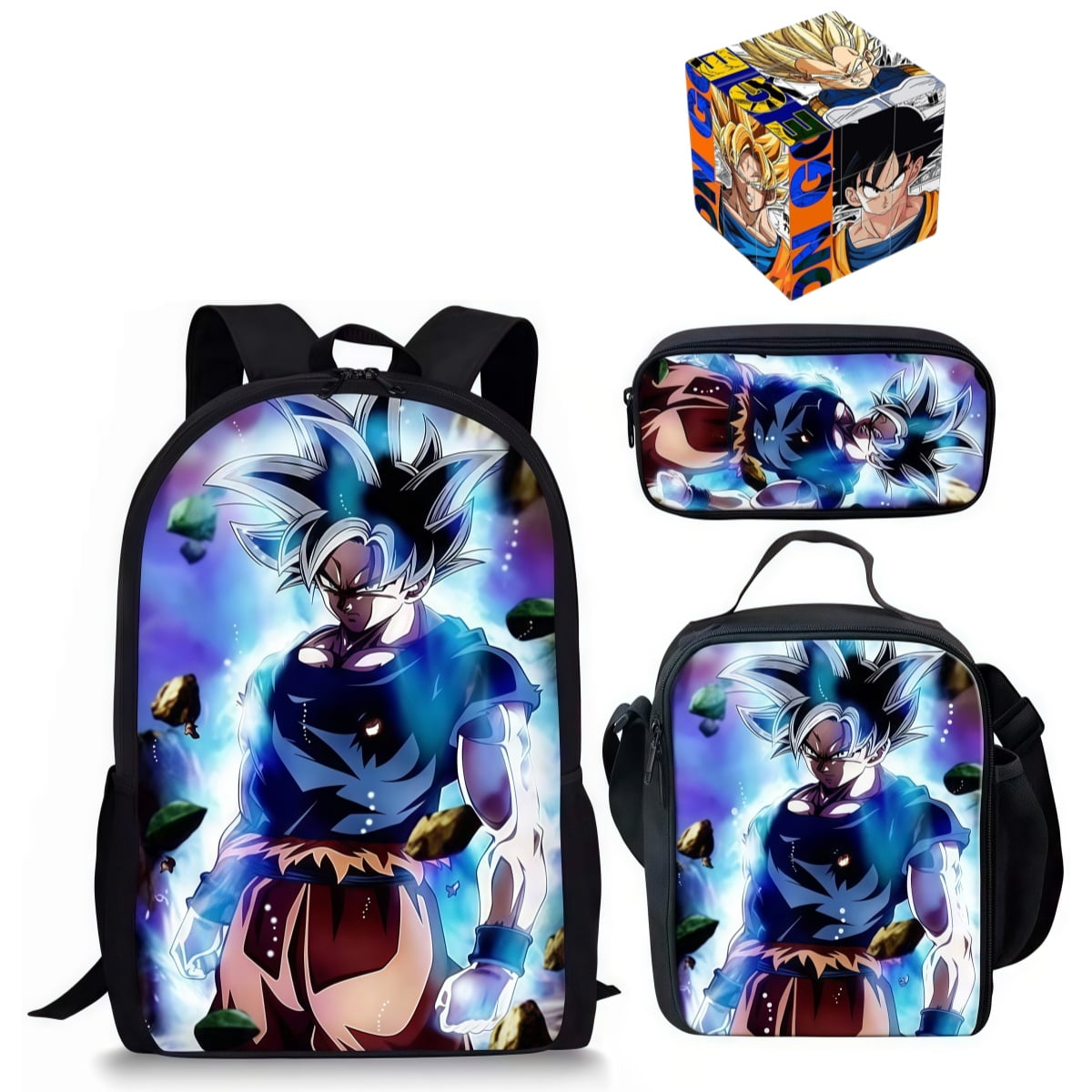 Dragon Ball Z Backpack - Cool 3D Anime School Bag with Multi-Pockets ...