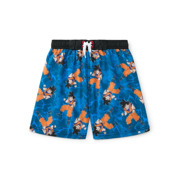Dragon Ball Z Boys Swim Trunks, Sizes 4-16