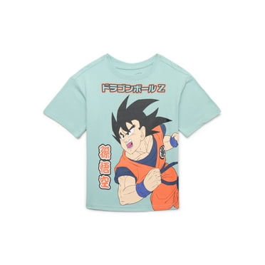 Dragon Ball Z Boys' Front Back Graphic Tee with Short Sleeve, Sizes 4-19