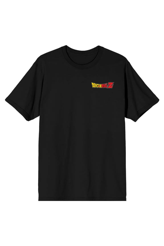 Dragon Ball Z Cell Goku & Gohan Crew Neck Short Sleeve Men's Black T-shirt-XL